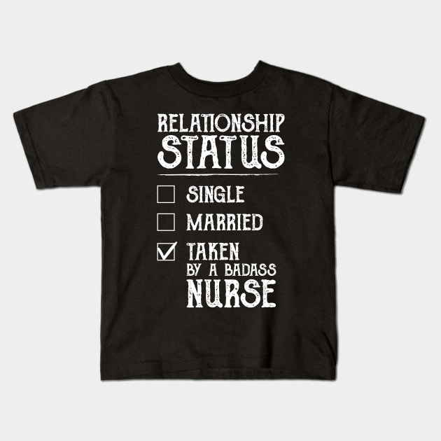 Relationship Status Taken By A Badass Kids T-Shirt by DragonTees